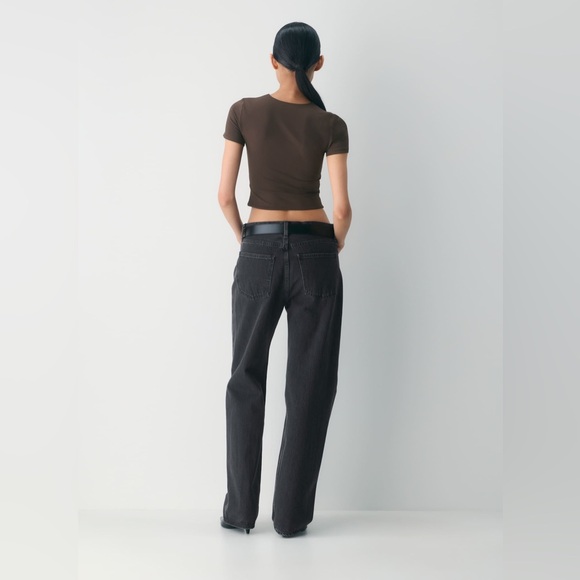 Aritzia Babaton | Contour Crew Waist T-Shirt | Turquoise/green | M - Picture 10 of 10